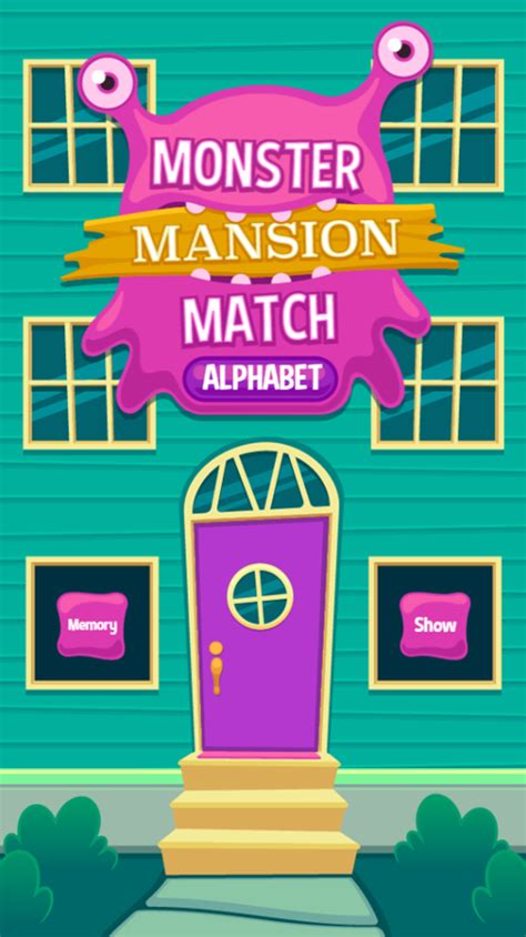 alphabet game|Monster Mansion Match .